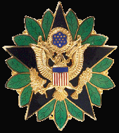 The Army Staff Identification Badge is a badge of the United States Army worn by personnel who serve at the Office of the Secretary of the Army and the Army Staff at Department of the Army Headquarters (HQDA) and its agencies.
