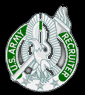 The Silver Recruiter Badge is presented to any member who is a recruiting officer.